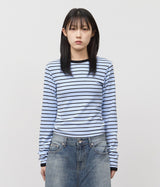 (W)キャンディフリースボーダーTシャツ