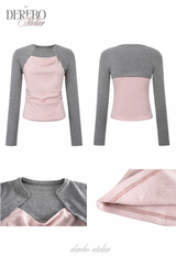 pink layered t-shirt