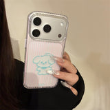 ミニマル アニマル ストライプ クリア ソフト iPhoneケース (iPhone 13–17 Series)