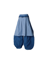 RELABEL Spatial Relations (Double Peaks) Double-Waistband Nylon Pleated Trousers Loose Curved-Leg Silhouette Casual Trousers