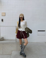 [ORIGINAL] レースパンチングロングスリーブカーディガン