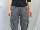Lace V-Shirring Dot Top