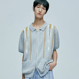 navajo ブークレニットカーディガン canal blue
