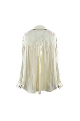 LUMINOUS OVERSIZED SHIRT / BEIGE