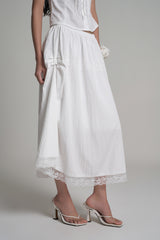  Angel lace skirt, Ivory