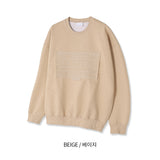 LMN ローレンカルチャー刺繡オーバーサイズフィットスウェットシャツ (4 colors)