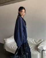 Neckie Soft Loose Fit V-Neck Cardigan