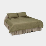 Dust-Free Classic Stripe - Green Duvet Cover - K size