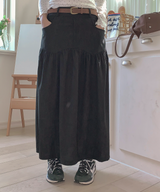 コーデュロイロングスカート
