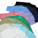 LMN Romal Air Cool Bali Open Collar V-Neck Short Sleeve Knitwear (10 colors)