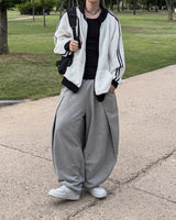 Lift color block track zip-up