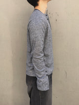 Karu Ribbed Henley Neck Button Long Sleeve 3C