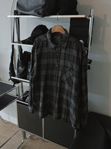ASCLO Joy Over Dyeing Check Shirt (2color)