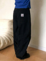 Snap Button Cotton D Ring Wide Pants (3color)