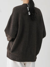 [Premium] Snow Puff Round Cardigan
