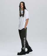 MILITARY GOTHIC LOGO SWEATPANTS_BK