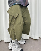 VTG BACK BOOTS CARGO SHORTS_KHAKI