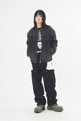 Porto snap 2-way zip-up jacket