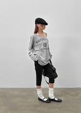 [MADE] コージーティープリンティングオーバーサイズ長袖Tシャツ