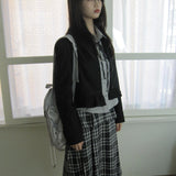 Frill Trim Cropped Jacket