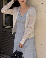 Linto linen V-neck cardigan