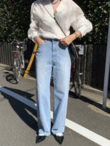 プレッツェルワイドデニム