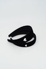 Heart symbol velvet hair band (S)
