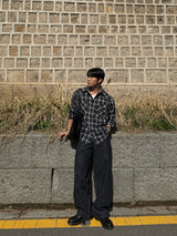 Autumn double check shirt
