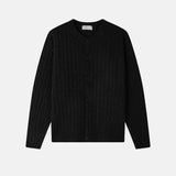 Onef crop cable cardigan