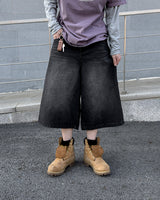 モデンワイド8レングスバミューダデニムパンツ