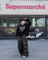 ヒドシックオーバーサイズニットロングスリーブTシャツ