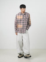 Rookie washing checked shirts 2color