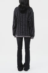 Velvet Yarn Knitted Zip Up (5color)
