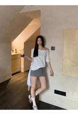 three-piece T-shirt sleeveless skirt set (3 SET)
