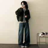 T-ra Crop String Two-Way Collar Jacket
