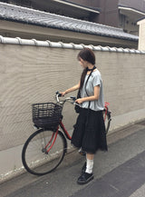 Butin Dot Button Balloon Short Sleeve T-shirt