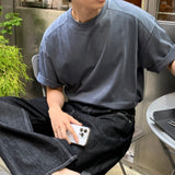 LMN スーピマコットンピグメントオーバーサイズフィット半袖Tシャツ (8 colors)