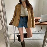 [BELLIDE MADE] Basic item, round rib long sleeve knit