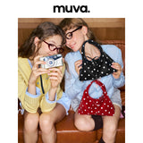 muva. ポルカドット ミニ ライスボールバッグ