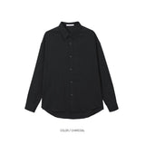 LMN Mar Essential Linen Semi-Over Shirt (12 colors)