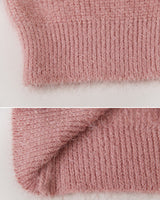 Fine Boucle Off Shoulder Loose Knit (5color)
