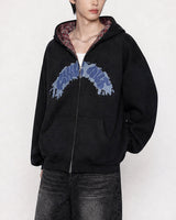 (UNISEX) Chill Reversible Over Hood Zip-Up