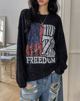 Frame Vintage Print Long Sleeve T-Shirt