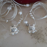 Ketty silver neckless (Cat)