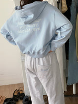 a spring hoodie jacket, baby blue