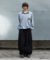 CHECK FLEECE ANORAK_GREY