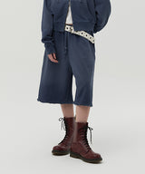 VINTAGE WASHING STUD POINT HALF PANTS [NAVY]