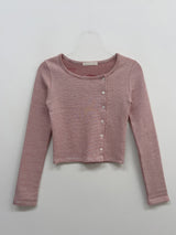 Scoop Stripe Cardigan T-Shirt
