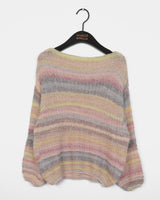 Husson Candy Gradient Boat Neck Knitwear