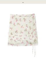 rozel floral satin pintuck midi sk
